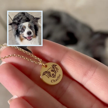Collier personnalisé avec visage d’animal