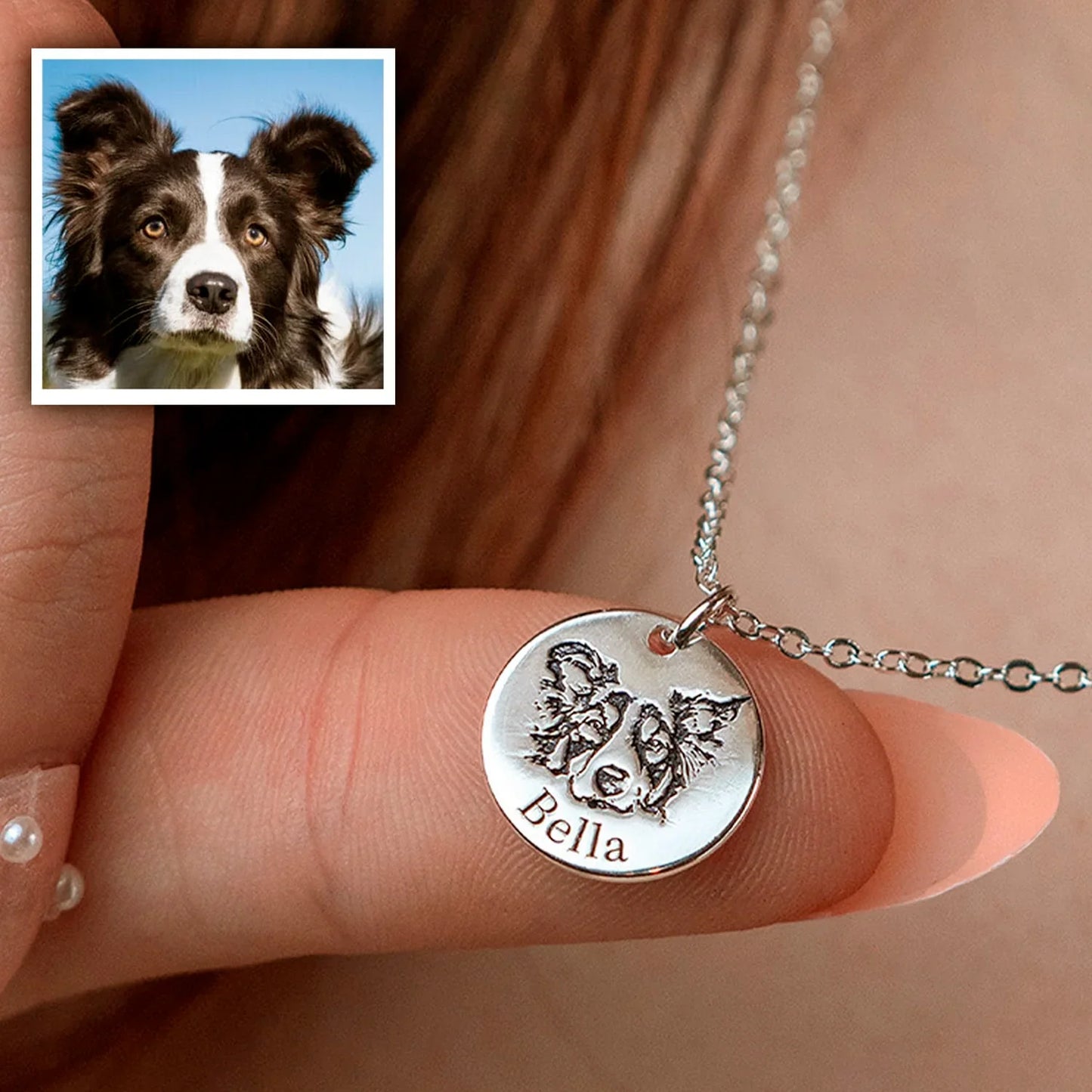 Collier personnalisé avec visage d’animal