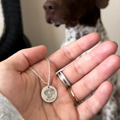 Collier personnalisé avec visage d’animal