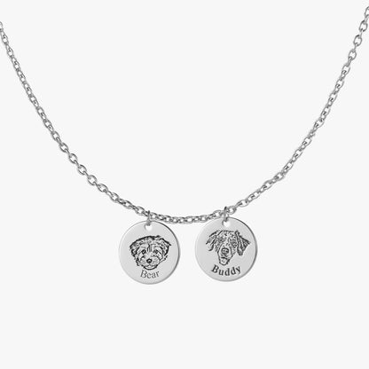 Collier personnalisé avec visage d’animal