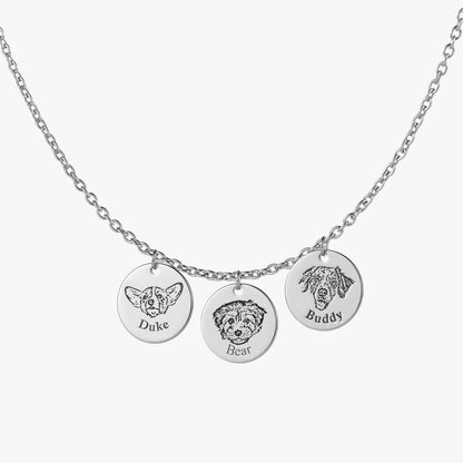 Collier personnalisé avec visage d’animal