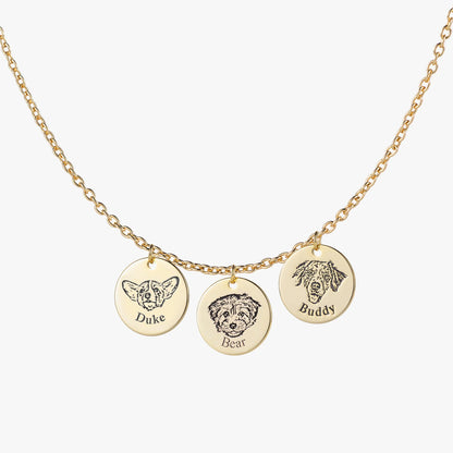 Collier personnalisé avec visage d’animal