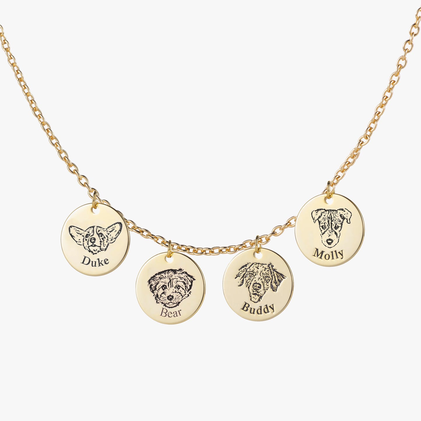 Collier personnalisé avec visage d’animal