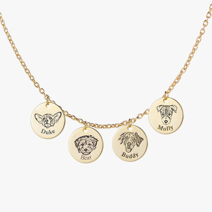 Collier personnalisé avec visage d’animal