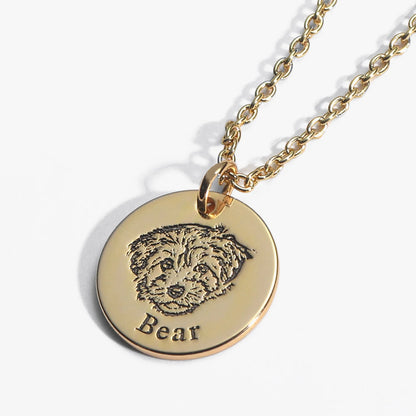 Collier personnalisé avec visage d’animal
