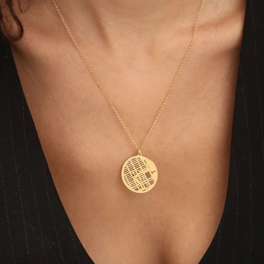 Collier personnalisé avec carte