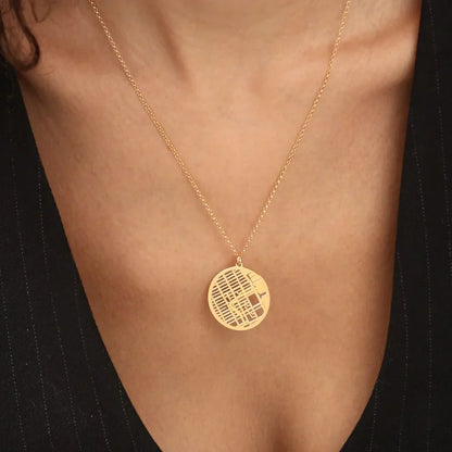 Collier personnalisé avec carte