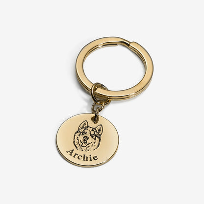 Porte-clés personnalisé avec visage d’animal
