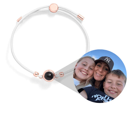 Bracelet photo personnalisé en cuir