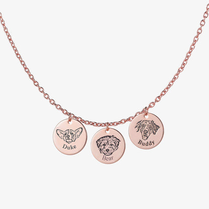 Collier personnalisé avec visage d’animal