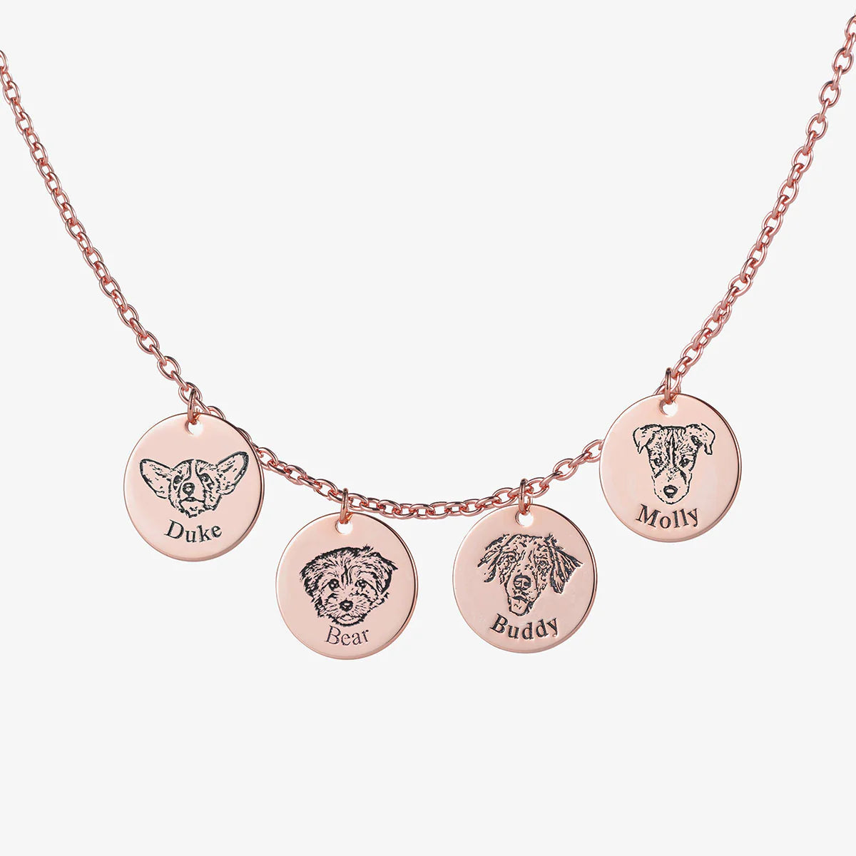Collier personnalisé avec visage d’animal
