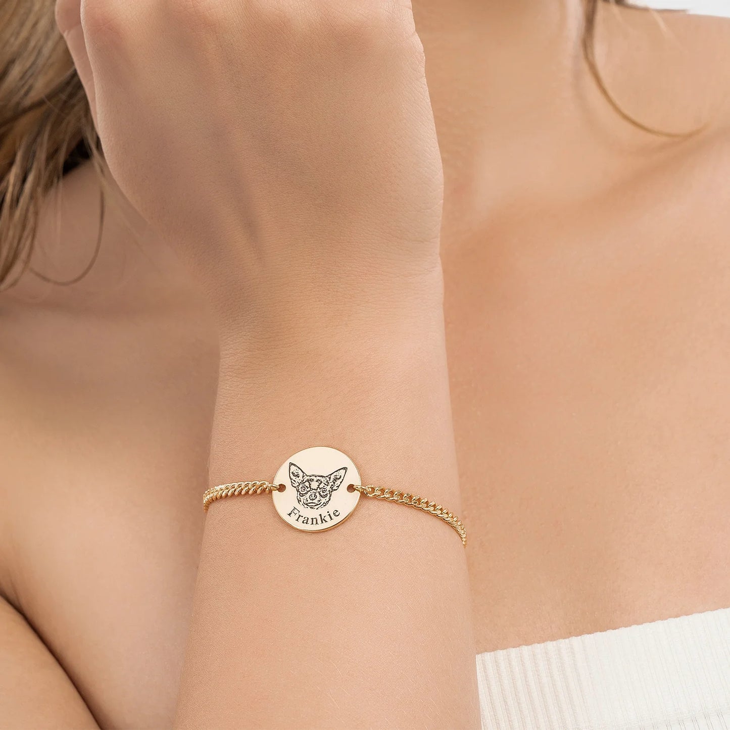 Bracelet personnalisé avec visage d’animal