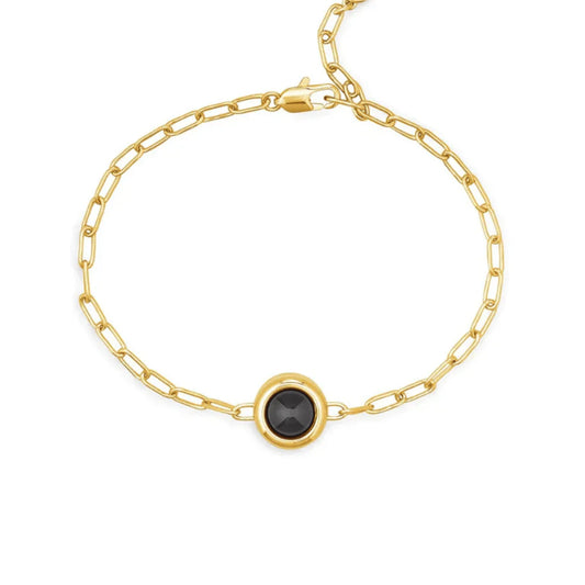 Bracelet photo personnalisé avec chaîne trombone