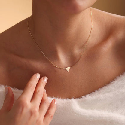 Collier personnalisé gravé en forme de cœur