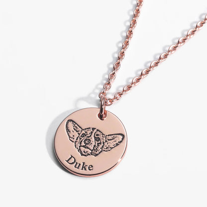Collier personnalisé avec visage d’animal