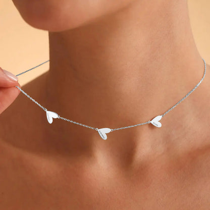 Collier personnalisé gravé en forme de cœur