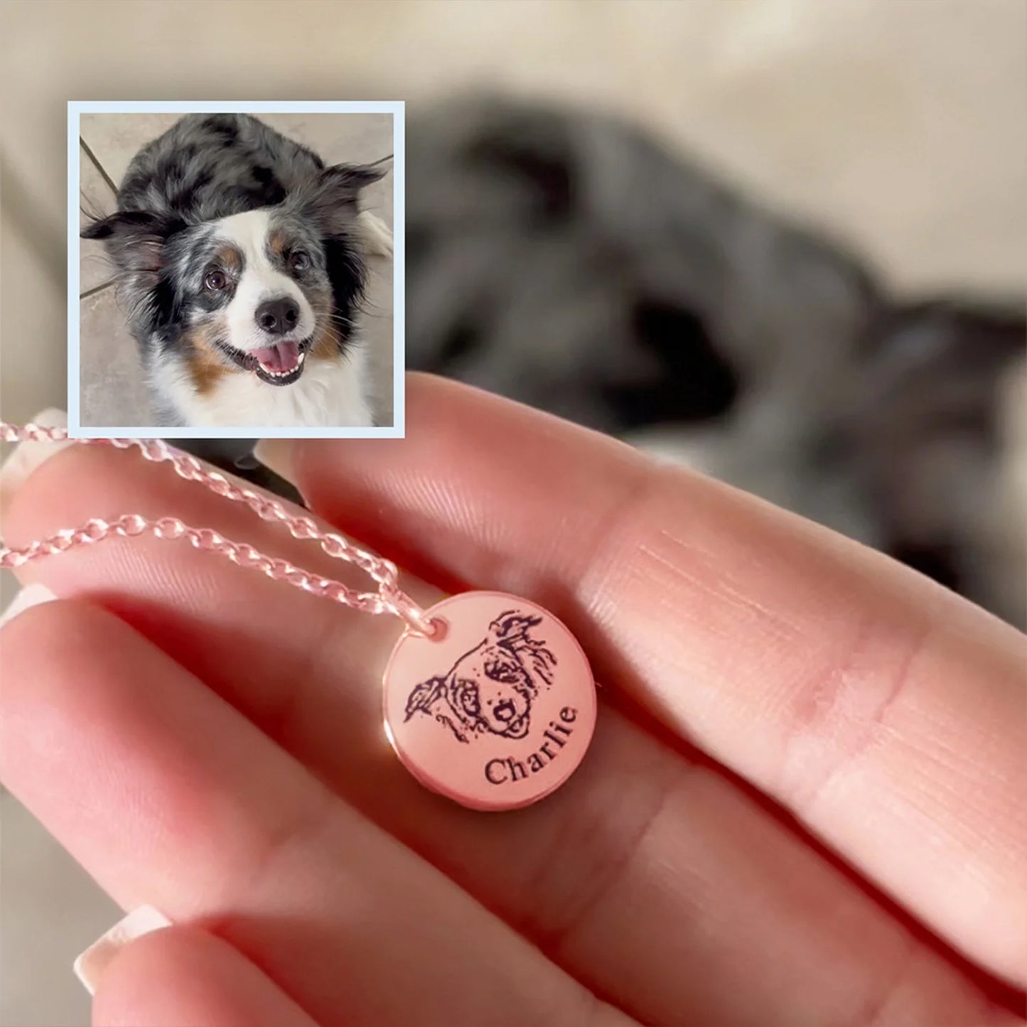 Collier personnalisé avec visage d’animal