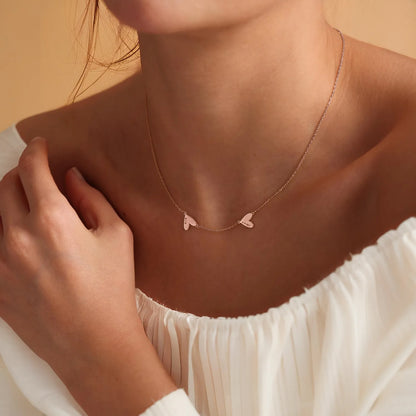 Collier personnalisé gravé en forme de cœur
