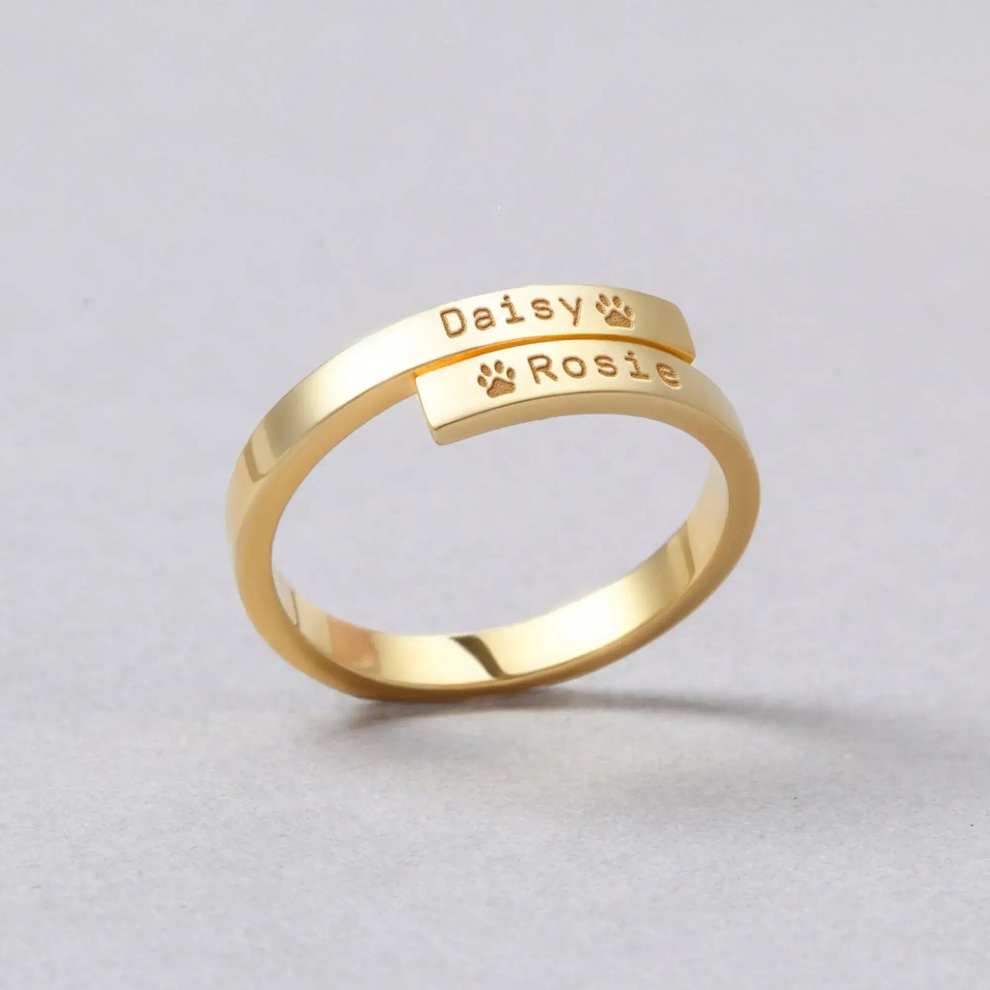 Bague personnalisée avec nom d’animal