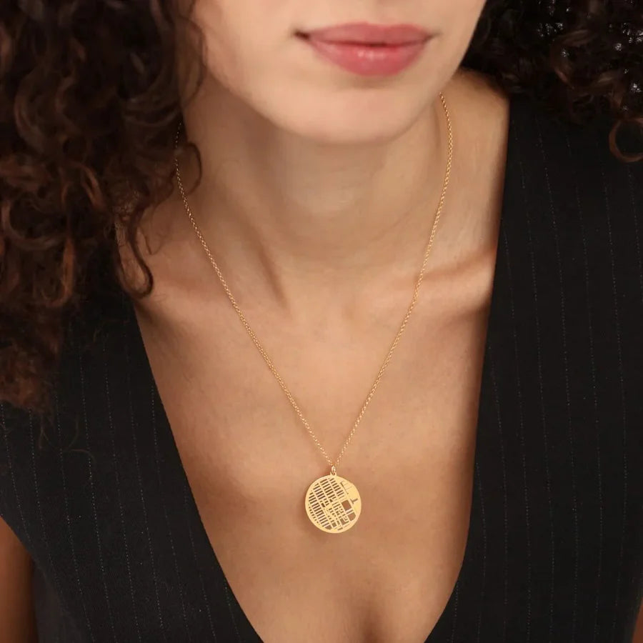 Collier personnalisé avec carte