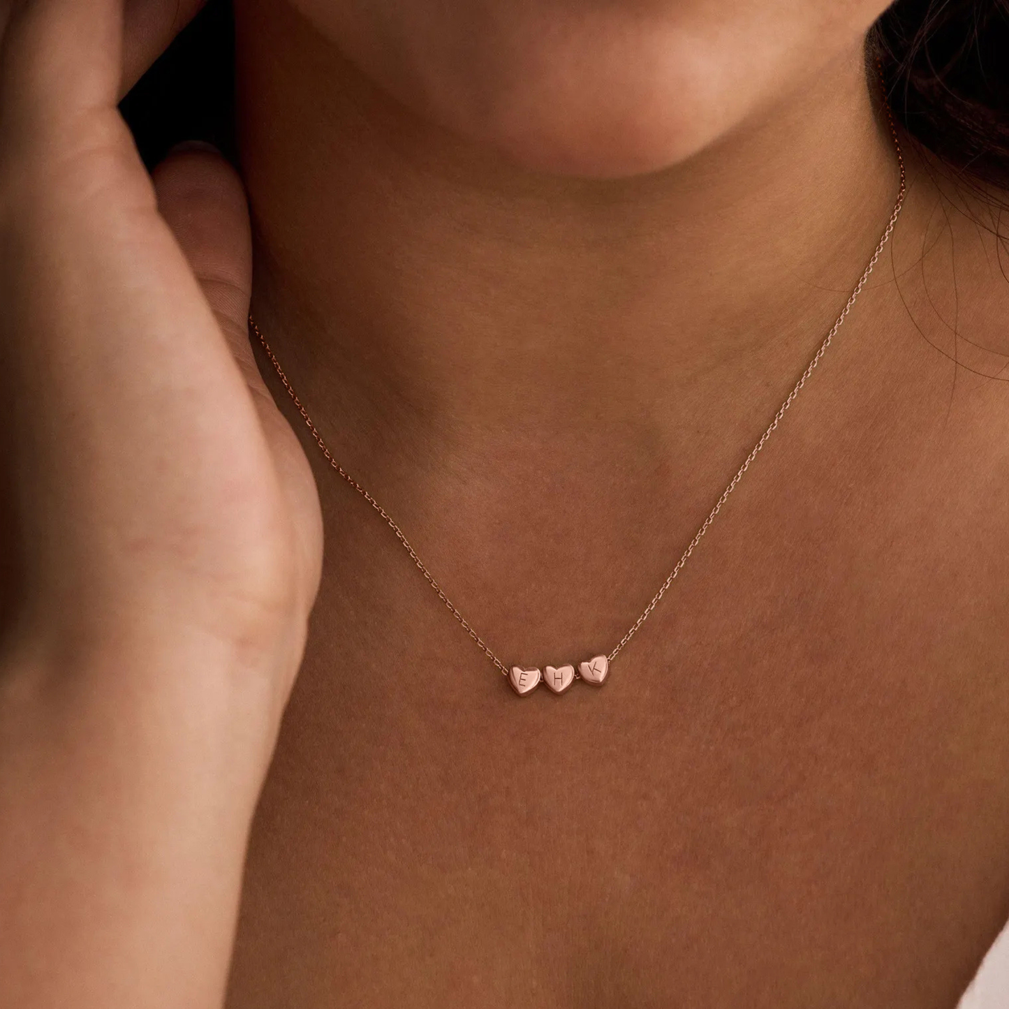 Collier personnalisé avec initiale en cœur