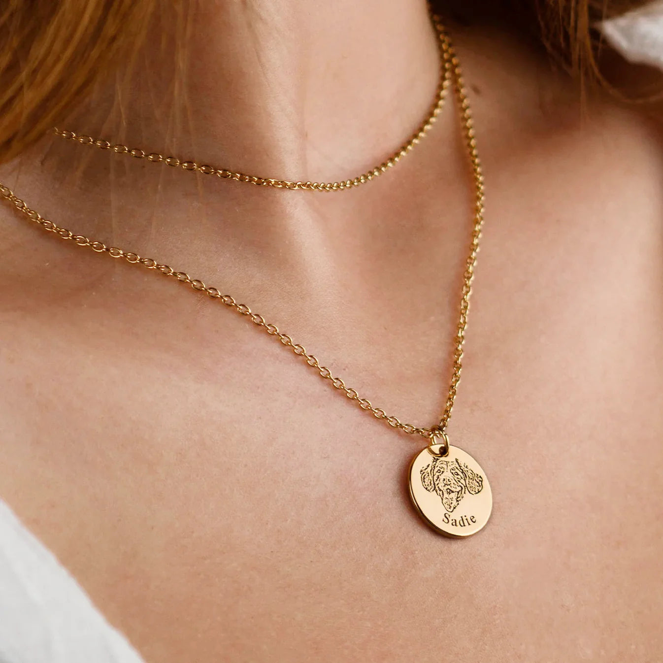 Collier personnalisé avec visage d’animal
