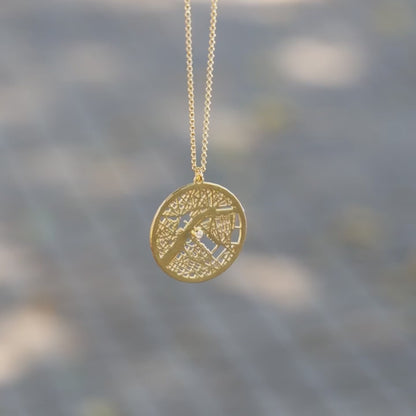 Collier personnalisé avec carte